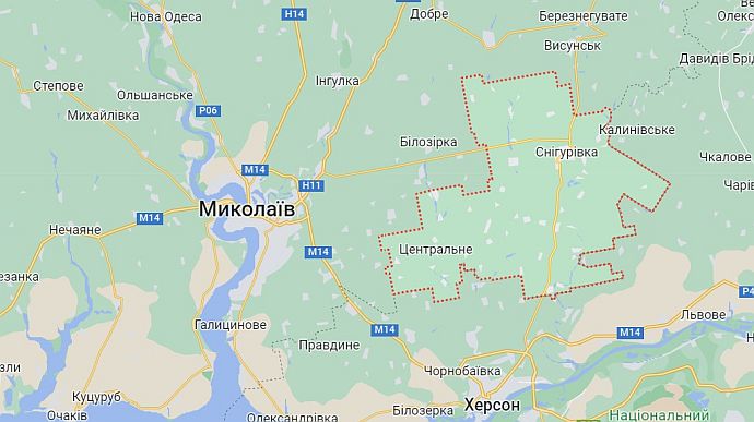 Air strikes in Mykolaiv Oblast