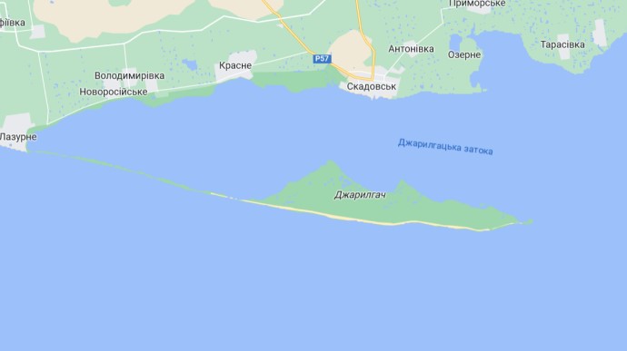 Russians connected Dzharylhach island with occupied Kherson Oblast