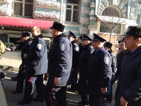 Міліціонери з Радехова, Сокаля, Камянки приїхали на підтримку Майдану у Київі 