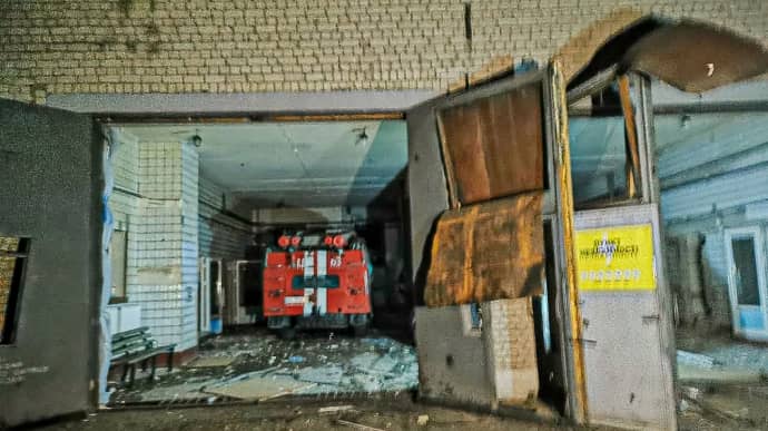 Russian forces hit fire station in Kharkiv Oblast – photo