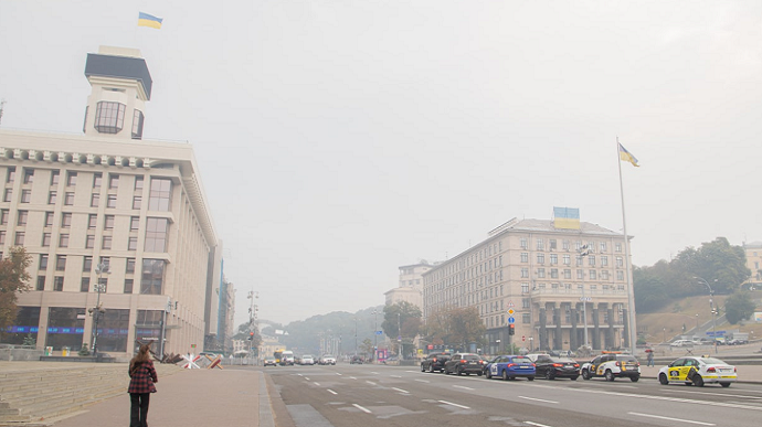У Києві знову задимлений ранок через пожежі на торфовищах 
