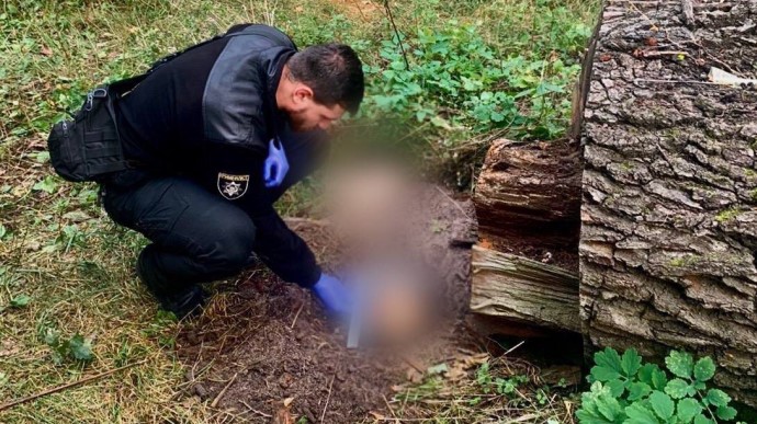 Body found in Bucha district bearing traces of execution