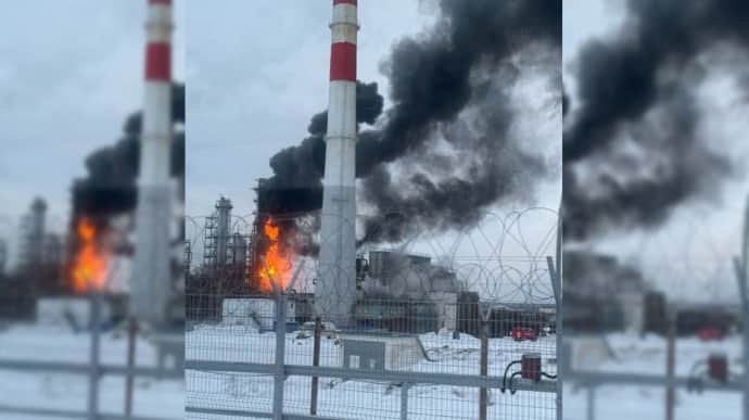 One of Russia's largest oil refineries has likely halted operations due to drone strikes