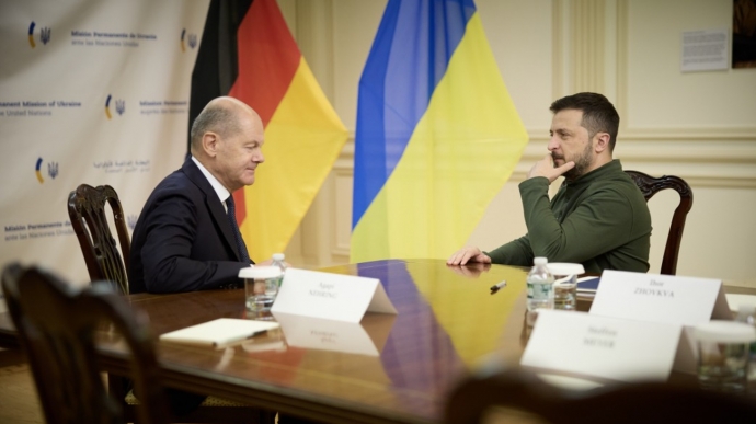 Zelenskyy and Scholz met privately without interpreters – president's spokesperson