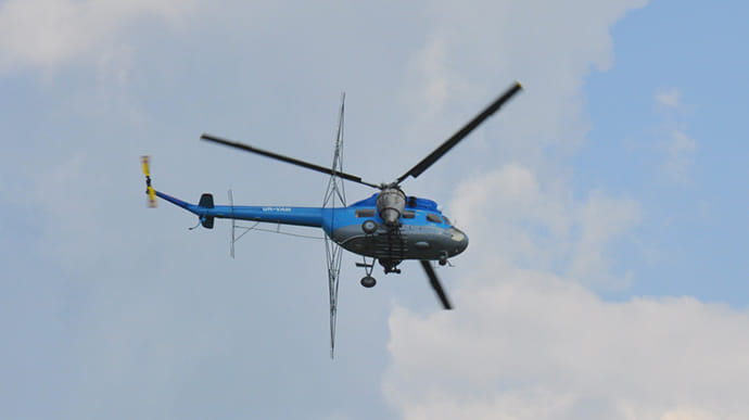 В Николаевской области упал вертолет: двое погибших