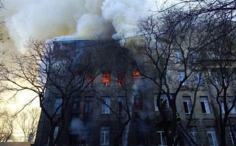 Правительственная комиссия назвала причину пожара в одесском колледже