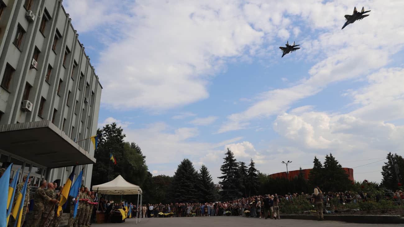 Ukrainian pilot Oleksii Mes killed on 26 August while repelling Russia's large-scale attack on Ukraine