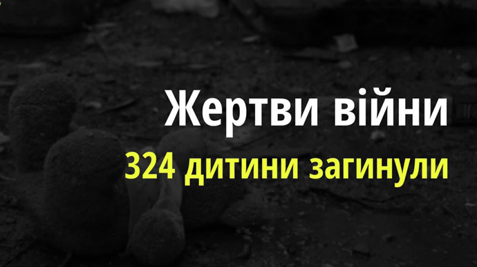 324 children killed by Russian aggression in Ukraine so far