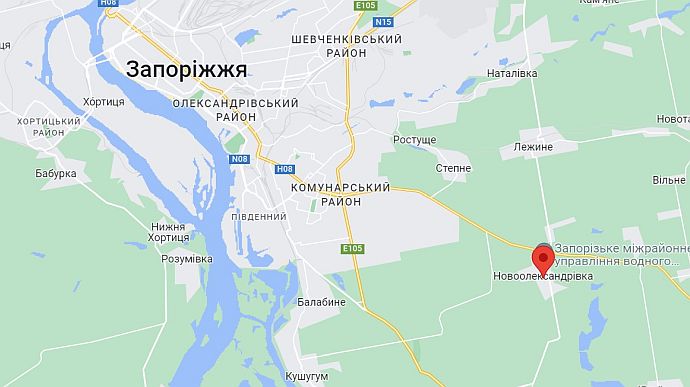 Russian forces attack Zaporizhzhia Oblast, causing a fire