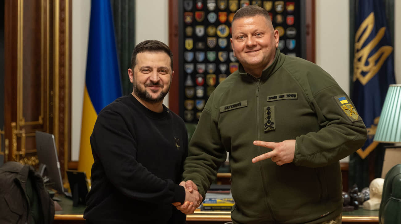 Zelenskyy and Zaluzhnyi hold meeting to discuss renewed leadership of Ukraine's Armed Forces