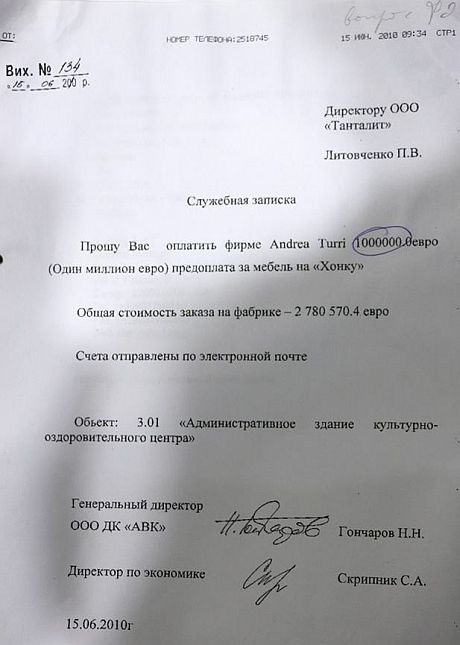 Про оплату меблів для Хонки Януковича. Фото Антона Ємельянова