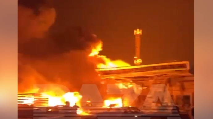 Another explosion in Russia, gas station on fire, there are casualties