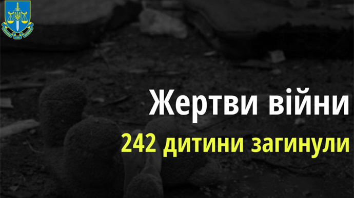 Окупанти вбили вже 242 дитини в Україні 