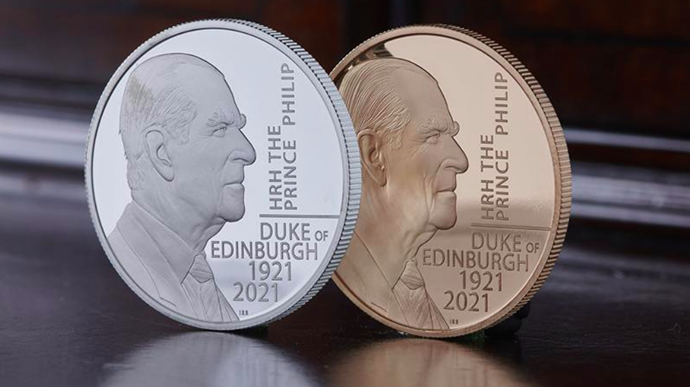 В Британии выпустили памятную монету в честь принца Филиппа