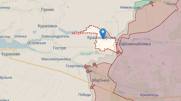 Russians strike Krasnohorivka: one killed and one wounded