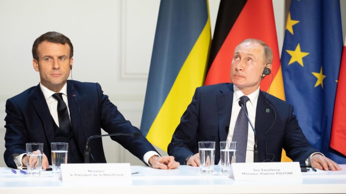 Французькі ЗМІ розповіли деталі дзвінка Макрона й Путіна перед вторгненням РФ