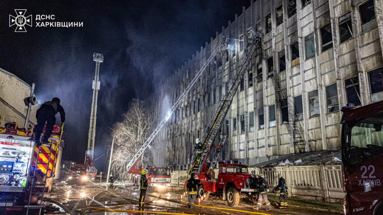 Printing house burns down in Kharkiv because of Russian attack