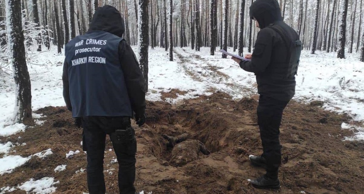 Bodies of two men found in Kharkiv Oblast: probably shot by Russians