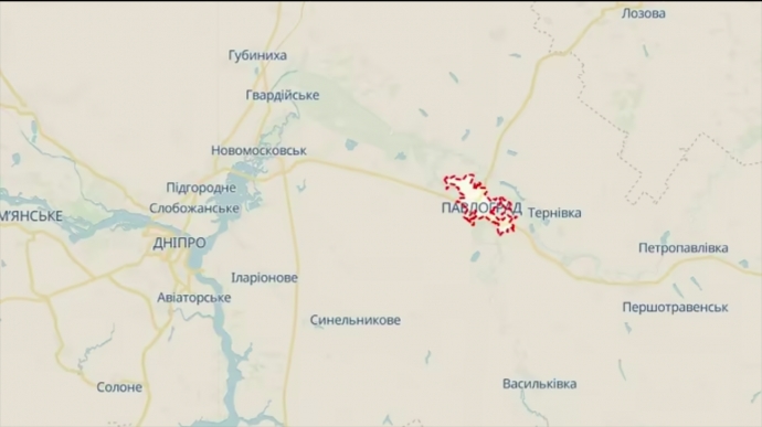 Explosions ring out during missile threat in Pavlohrad, Dnipropetrovsk Oblast