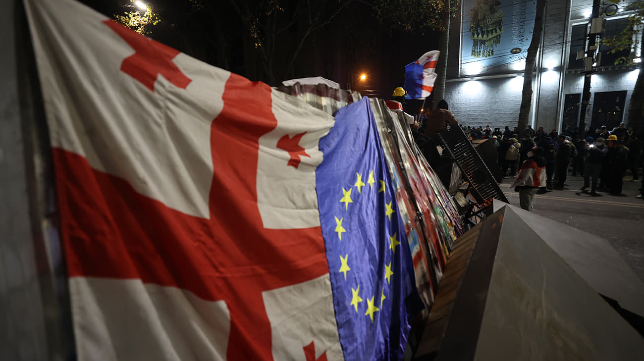 Large-scale protest action Chain of Unity takes place in Georgia – videos