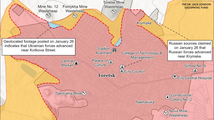 Offensive on Toretsk front may indicate change in Russia's priorities – ISW