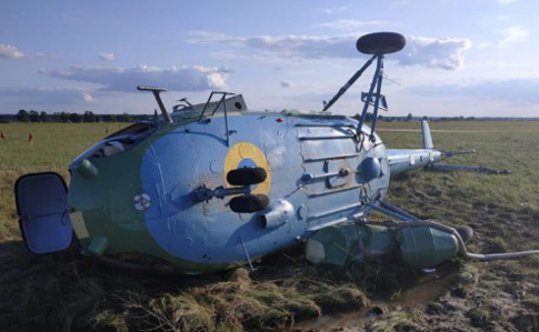 Военный вертолет упал на Львовщине 
