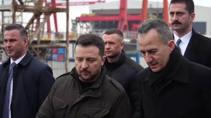 Зеленський у Туреччині проінспектував, як будуються корвети для України