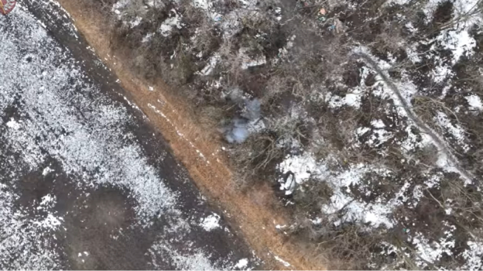 Маруновые береты показали, как уничтожают дронами российскую технику