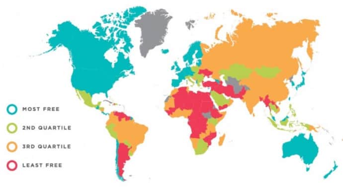 Ukraine back on list of least economically free countries