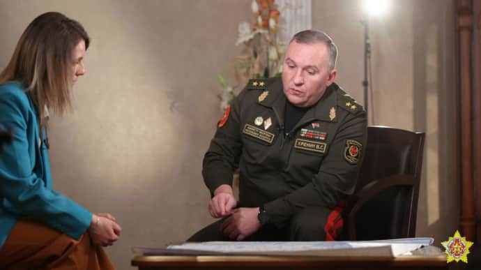 Хренін заявив про 112 тисяч українських військових біля кордону Білорусі і пригрозив збивати авіацію НАТО