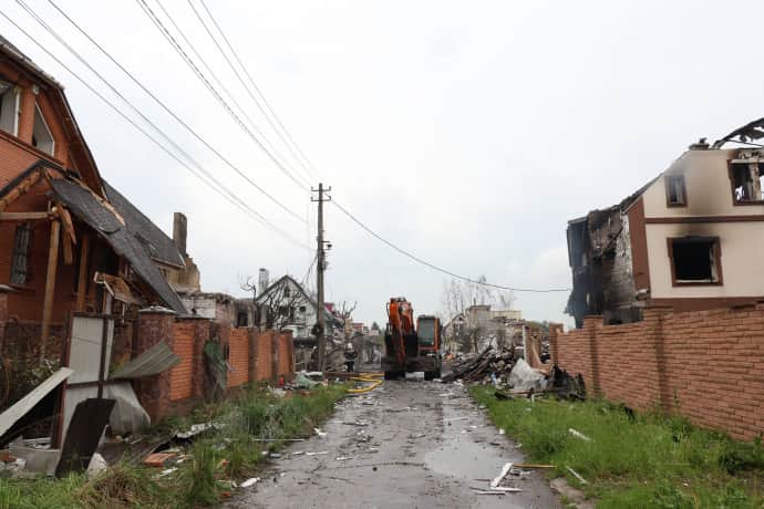 Destruction in the Kyiv region, photos of ova