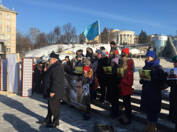 Чубаров на митинге Krym_SOS и Євромайдан_SOS 