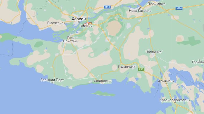 Russians attack Oleshky, Kherson Oblast, and blame Ukraine's Armed Forces