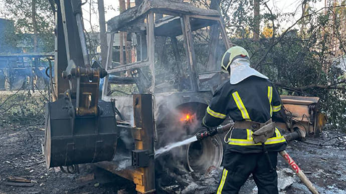 Internal Ministry sum up repelled Russian attack: two fires in Kyiv Oblast