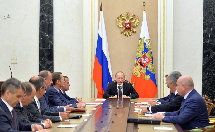 Совещание Путина с постоянными членами Совета Безопасности.