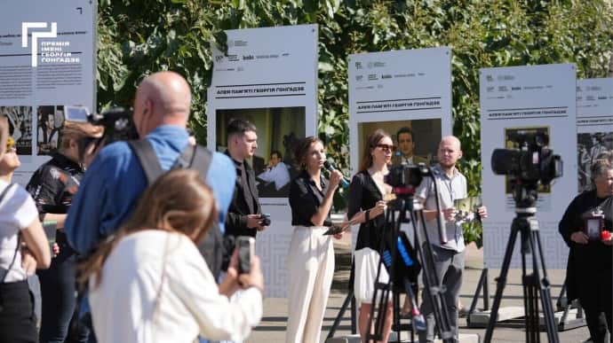 Georgiy Gongadze memorial walkway opens in Kyiv