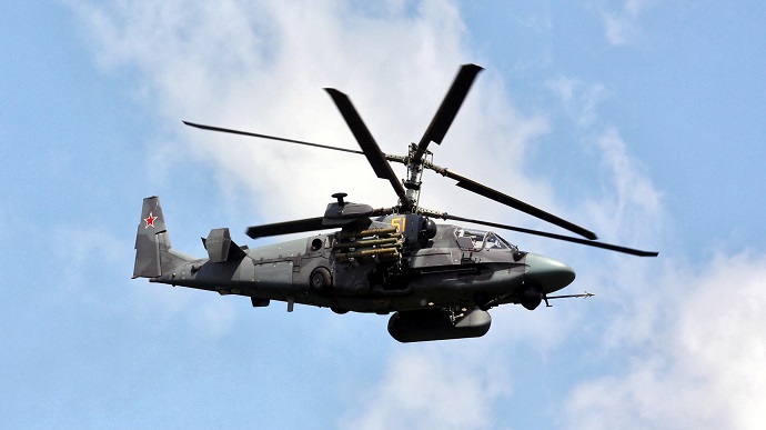 Над Херсонщиною окупанти збили власний гелікоптер Ка-52 – штаб
