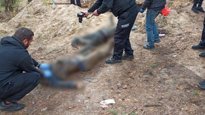 Two bodies tortured by Russian special forces found in liberated Kharkiv Oblast