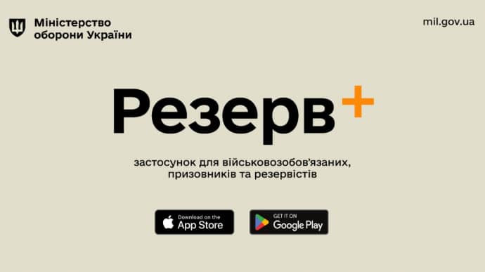 МОУ: Уже 300 тысяч украинцев обновили данные через Резерв+, приложение работает за рубежом