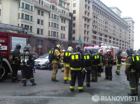 Пожар в московском метро