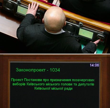 Регионал Мироненко голосует за себя и коллегу относительно выборов в Киеве 
