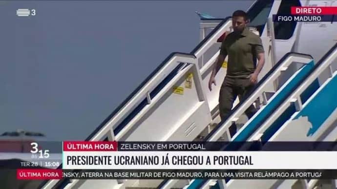 Zelenskyy arrives in Portugal on official visit