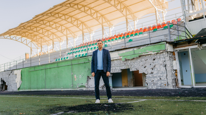 Андрій Шевченко збирає кошти на відбудову стадіону в Ірпені
