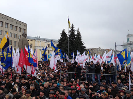 Акция Вставай, Украина! в Житомире. Фото пресс-службы Батькивщины