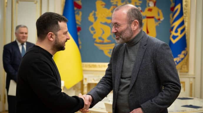 Zelenskyy meets with leader of European Parliament's largest group, in Kyiv – photo, video