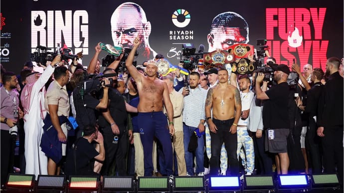 Unsurprising: UK boxer Fury 13 kilos heavier than Ukrainian opponent Usyk on eve of the fight – video