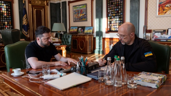 Zelenskyy submits former PM Shmyhal's nomination for defence minister to parliament