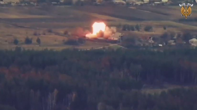 Armed Forces of Ukraine destroy Russian fuel storage point in Luhansk Oblast