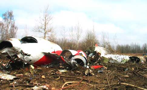 Польская комиссия: на левом крыле самолета Качиньского есть следы взрыва
