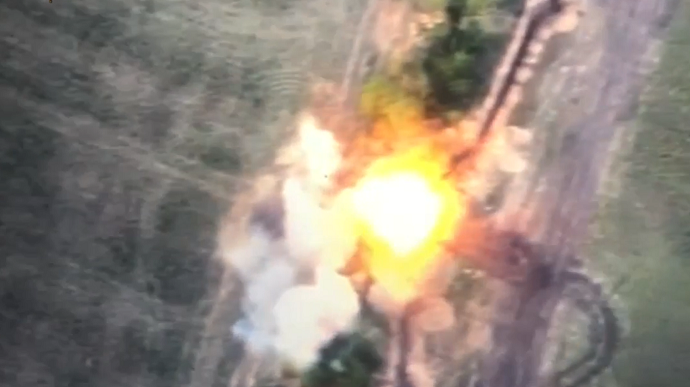 Ukraine's Marines down Russian Su-25 jet and show how they destroy ammunition storage site